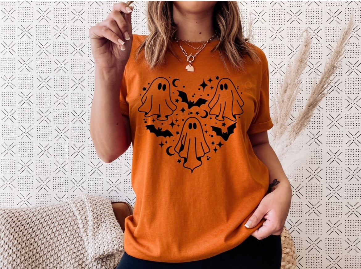 Ghost Heart on Autumn tee