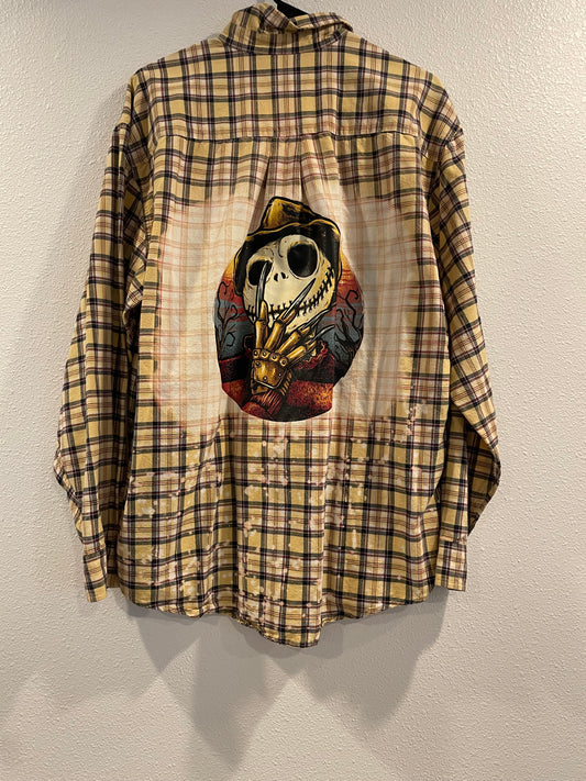 Medium Upcycled Flannel- Jack/ Freddy