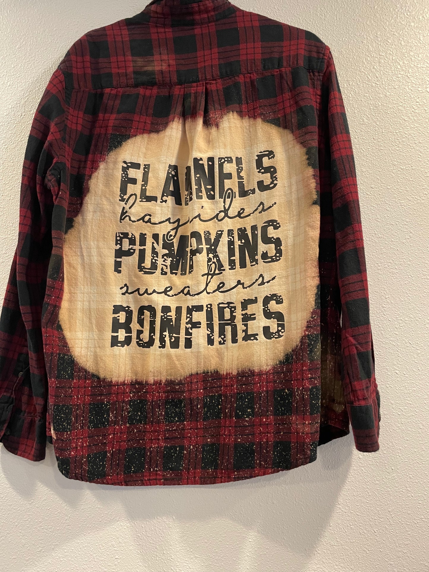 Large Upcycled Flannel- Flannels Hayrides