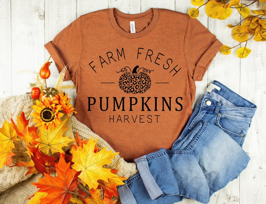 Farm Fresh Pumpkins transfer BLACK